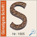 Gebrüder Schneider Metall- und Kunstgießerei, Bronzebuchstaben kaufen - Schrift Nr.: 1805