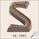 Gebrüder Schneider Metall- und Kunstgießerei, Bronzeschriften, Bronzebuchstaben, Bronzebuchstaben kaufen - Schrift Nr.: 1843